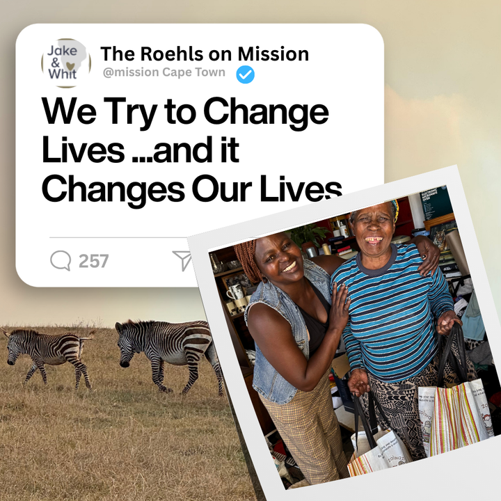 We try to change lives and it changes our lives